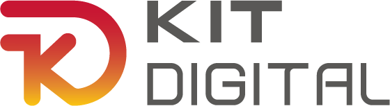 Logo de Kit Digital, un programa que impulsa la transformación digital de las pequeñas y medianas empresas en España.